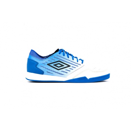 Zapatilla de Fútbol Sala Umbro Chaleira II Pro - JNR - White / Black / Blue