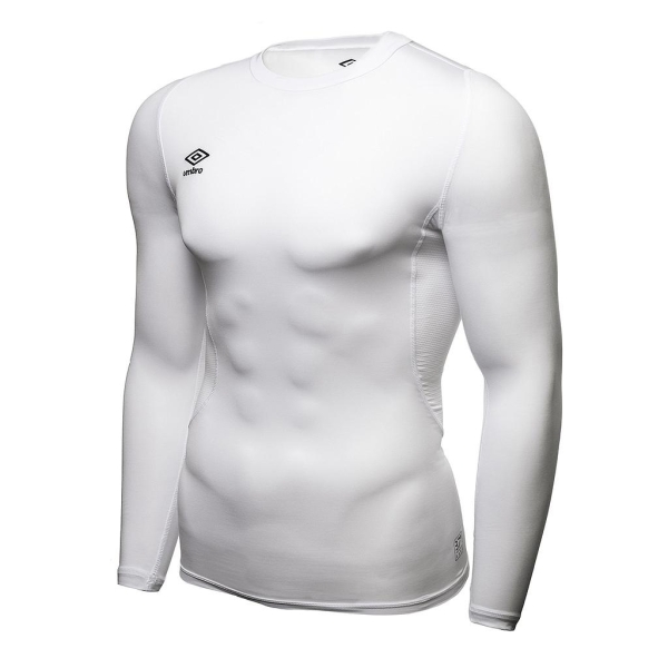 Camiseta Térmica Umbro Core LS Blanca Junior
