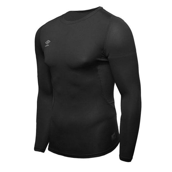 Camiseta Térmica Umbro Core LS Negra Junior