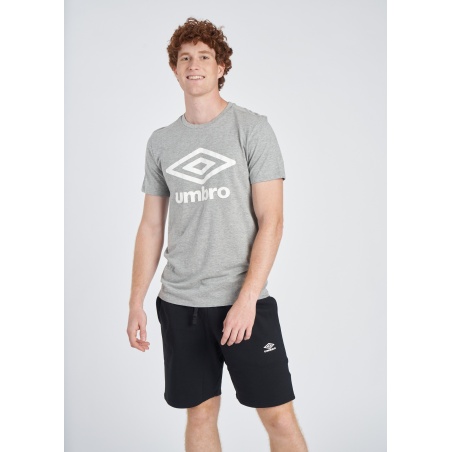 Camiseta Umbro Wardrobe Large Logo Grey / White / Grey