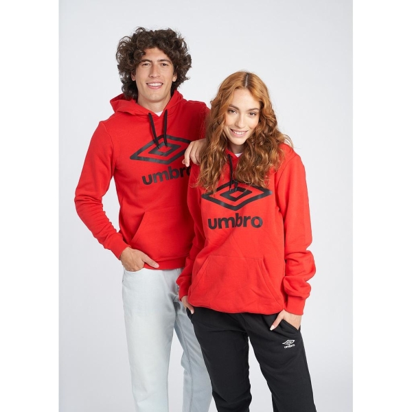 Sudadera Umbro Wardrobe Large Logo Hoodie Rojo