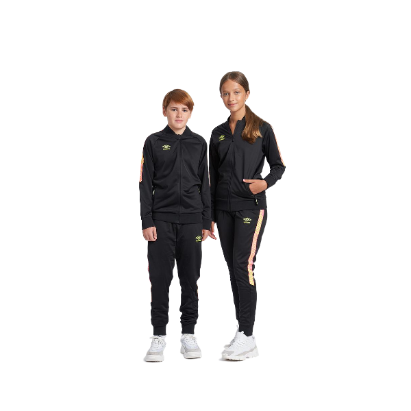 Chaqueta Umbro Axis Track Top - JNR - Black / Safety...