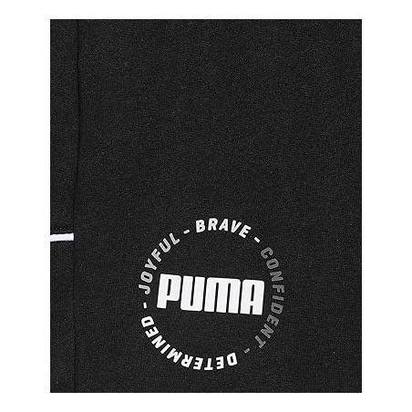 ALPHA JERSEY SHORTS, PUMA BLACK