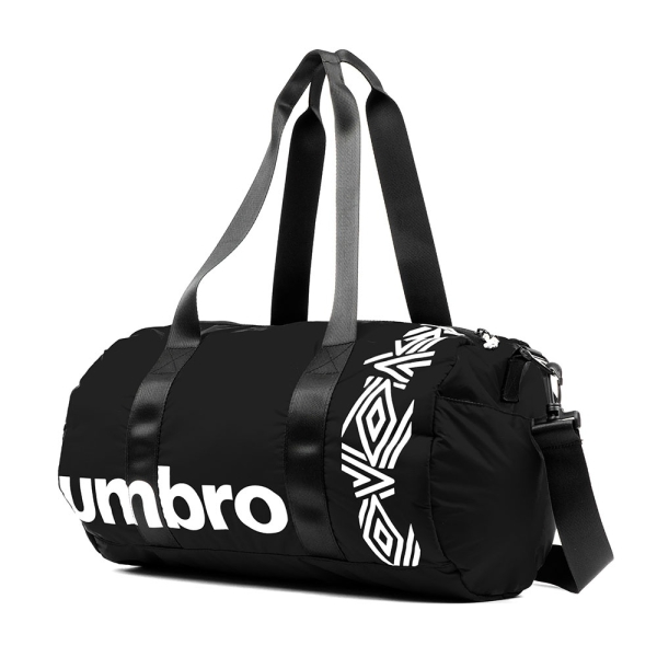 BOLSA UMBRO PADDED RIPSTOP BARREL BAG BLACK / WHITE