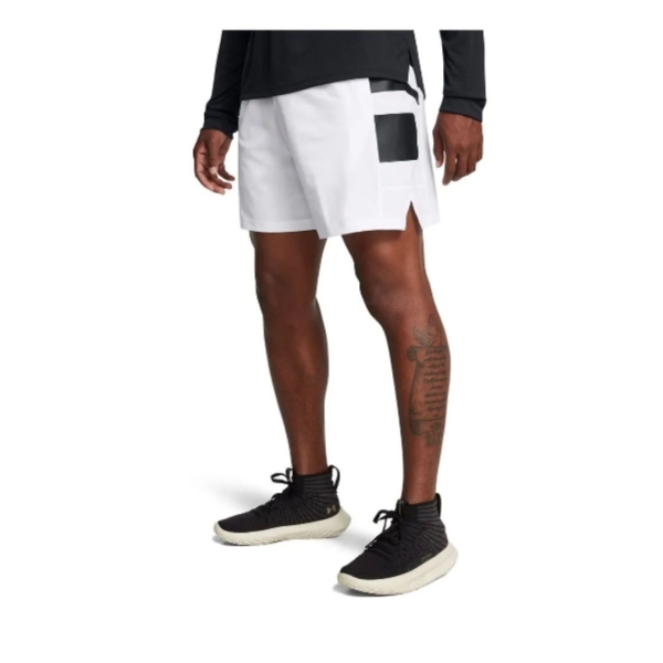 Short Under Armour Zone Woven Blanco