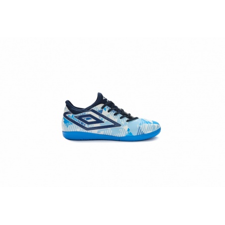 Zapatilla de Fútbol Sala Umbro Formation III IC - Junior - White / Dark Navy / Sky Blue