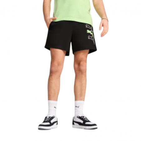 Short Puma Logo Lab Negro