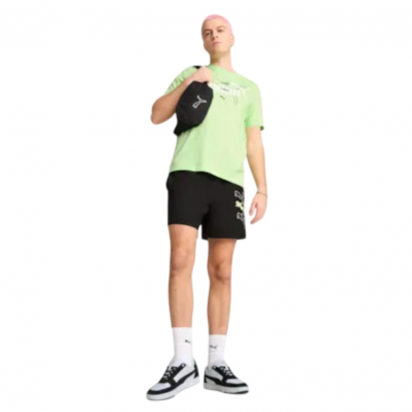Short Puma Logo Lab Negro