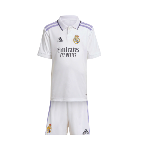 Conjunto Adidas Real Madrid 22/23 1ª Equipación Blanco