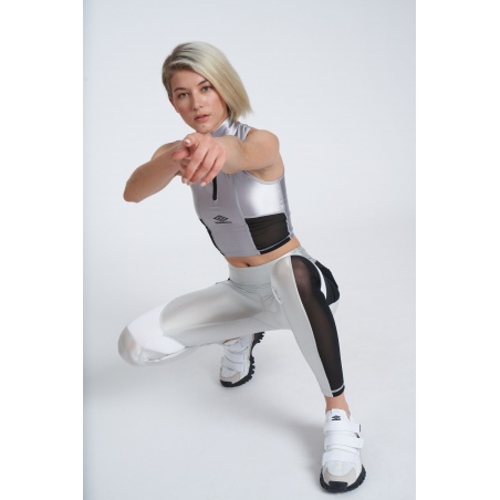 Malla Umbro Reflective Tech Plata Mujer