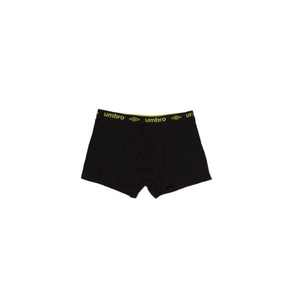 Boxer Umbro Cotton Negro y Lima