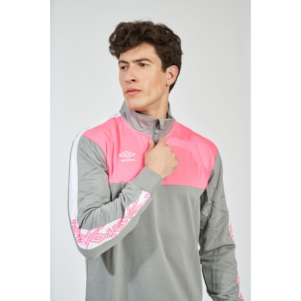 Sudadera Umbro Covadonga Gris / Fucsia