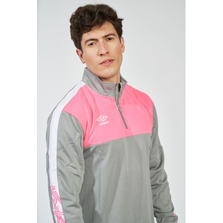 Sudadera Umbro Covadonga Gris / Fucsia