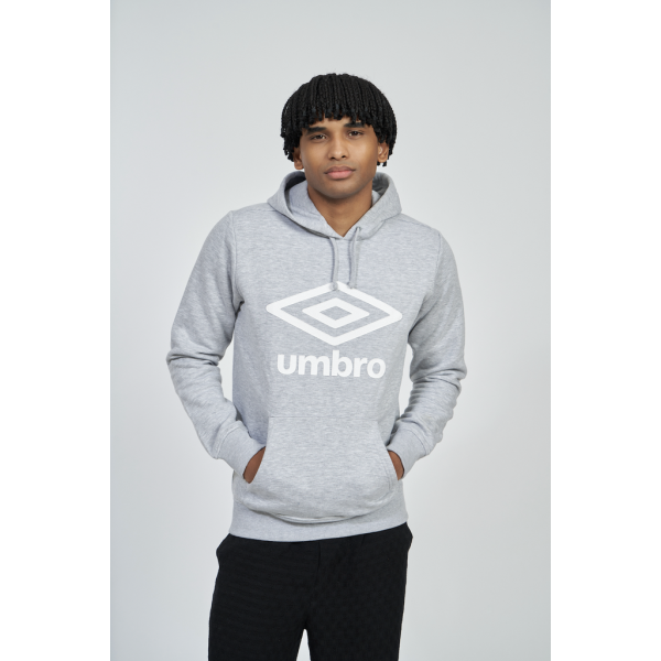 Sudadera Umbro Wardrobe Fleece Large Logo Hoodie Grey...