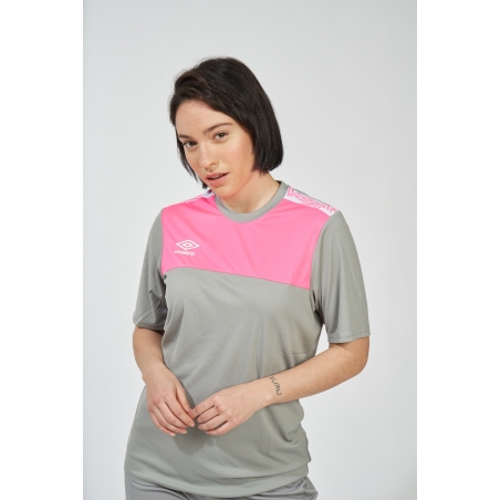 Camiseta Umbro Ness Gris / Rosa