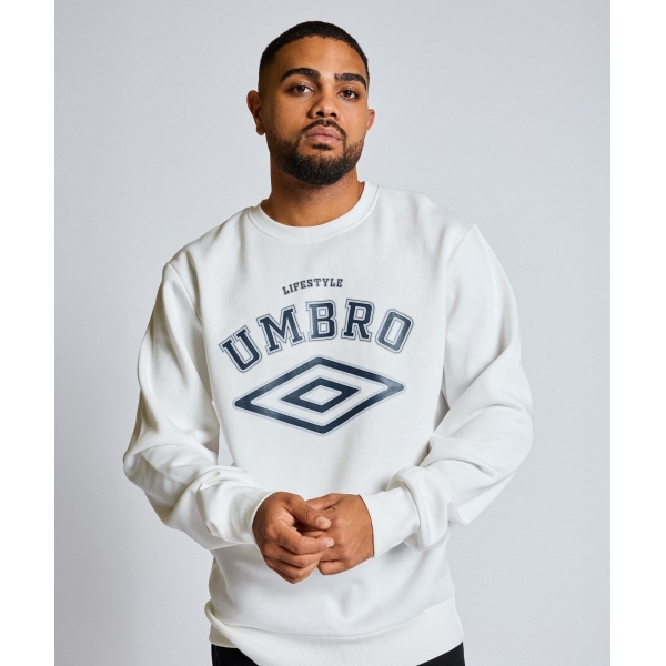 SUDADERA UMBRO TALA SWEAT WHITE / ULTIMATE GREY / NAVY