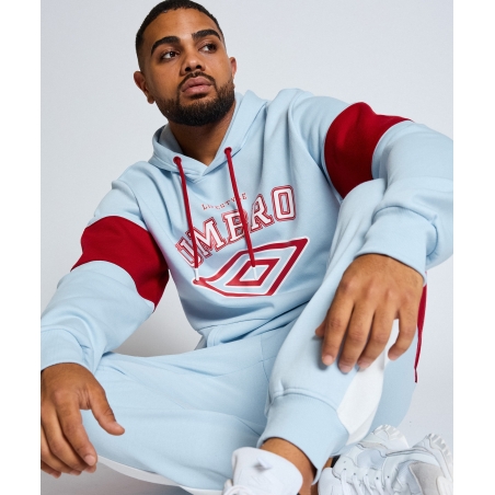 SUDADERA UMBRO TALA HOODIE SKY BLUE / WHITE / CHILLY PEPPER