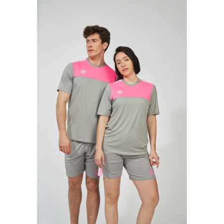 Camiseta Umbro Ness Gris / Rosa