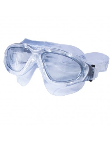 Gafas natación adulto MASK 180, en silicona líquida, doble banda silicona Transparent