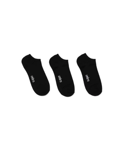 Calcetines Umbro Snicker Mermerized Invisible Negro Pack 3