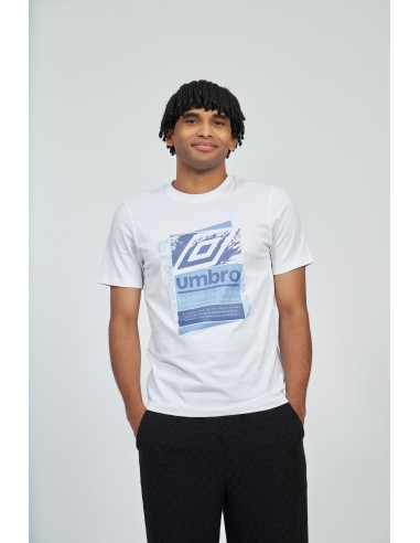 Camiseta Umbro FW Layered Box Logo Graphic Tee Brilliant White