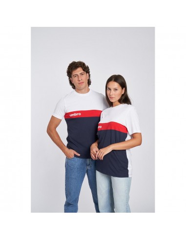 Camiseta Umbro Fw Sport Swear T-shirt Brilliant White / Dark Navy / Vermillion
