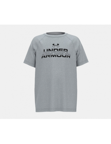 Camiseta Under Armour Tech Split Wordmark Gris