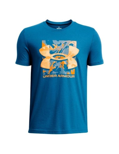 Camiseta Under Armour Box Logo Camo Azul