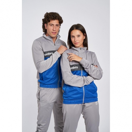 Chaqueta Umbro FW Sportswear Track Top Grey Marl / Nouvean Navy / Woodland Grey