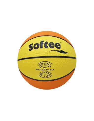 Balón De Baloncesto Softee Nylon Amarillo