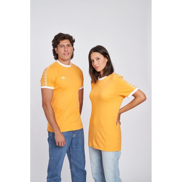 Camiseta Umbro Taped Ringer Tee Blazing Orange /...