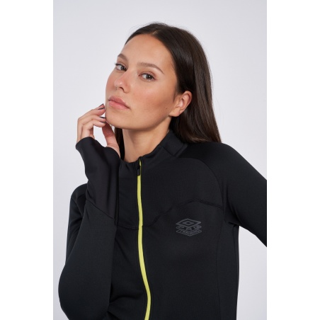 Chaqueta Umbro Pro Training Jacket - Womens - Black / Limeade