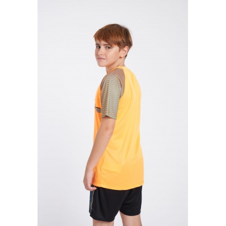 CAMISETA UMBRO SPIRITO JERSEY - JNRORANGE POP / BLACK / PETROL BLUE