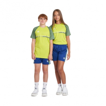 CAMISETA UMBRO SPIRITO JERSEY - JNRLIME PUNCH / WHITE / SODALITE BLUE