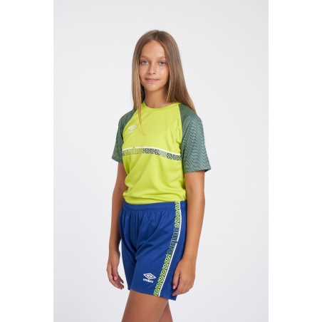 CAMISETA UMBRO SPIRITO JERSEY - JNRLIME PUNCH / WHITE / SODALITE BLUE