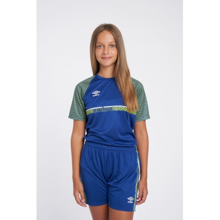 CAMISETA UMBRO SPIRITO JERSEY - JNRSODALITE BLUE / WHITE / LIME PUNCH