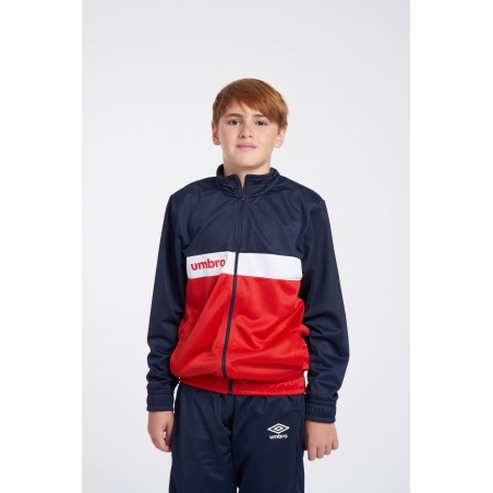 Chaqueta Umbro Fw Sportswear Track Top Dark Navy / Vermillion / Brilliant White - JNR