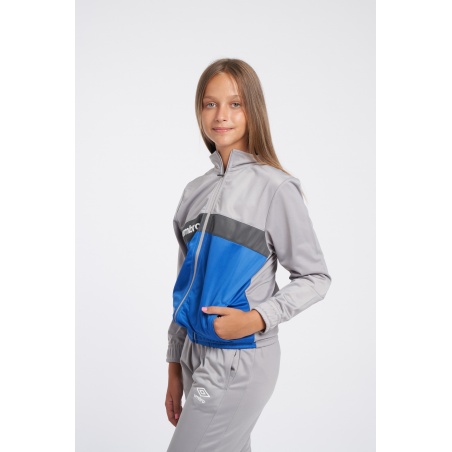 Chaqueta Umbro Fw Sportswear Track Top - Jnrgrey Marl / Nouvean Navy / Woodland Grey