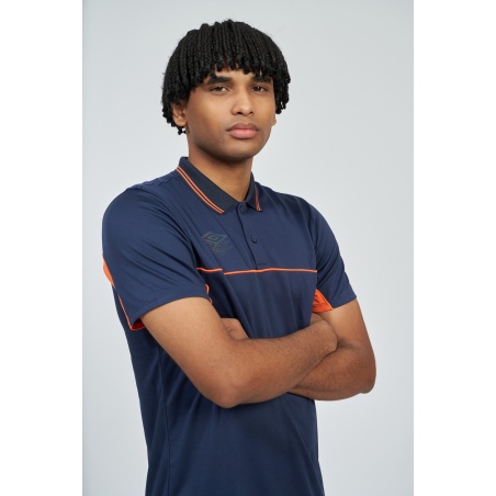 Polo Umbro Pro Training Active Polo Dark Navy / Vermillion Orange