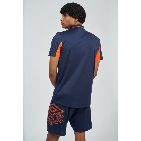 Polo Umbro Pro Training Active Polo Dark Navy / Vermillion Orange