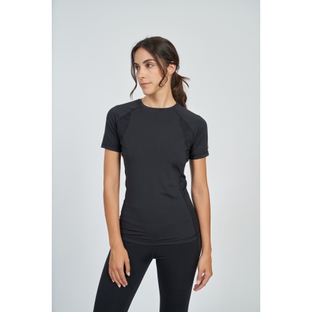 Camiseta Umbro Pro Training Poly Tee - Womens - Black / Harvest Gold
