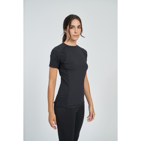 Camiseta Umbro Pro Training Poly Tee - Womens - Black / Harvest Gold