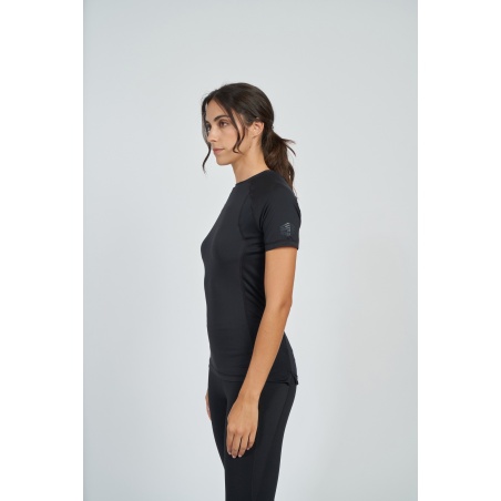 Camiseta Umbro Pro Training Poly Tee - Womens - Black / Harvest Gold