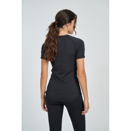 Camiseta Umbro Pro Training Poly Tee - Womens - Black / Harvest Gold