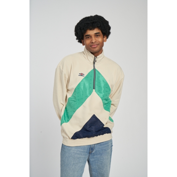 SUDADERA POLAR UMBRO PANELLED QUARTER ZIP FOG