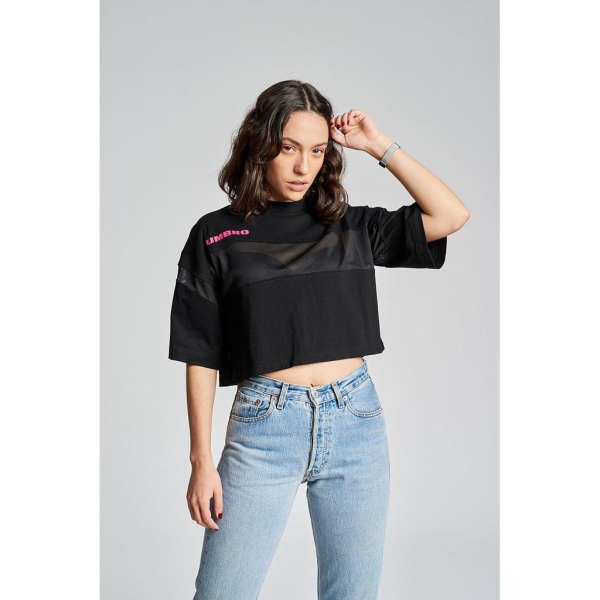 Camiseta Alto Crop Tee Negra