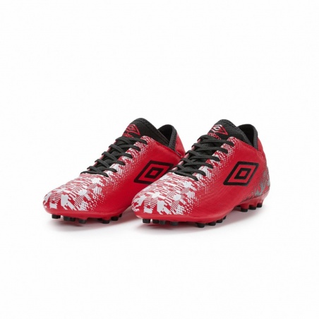 Bota de Fútbol Umbro Formation AG - JNR - Red / Black