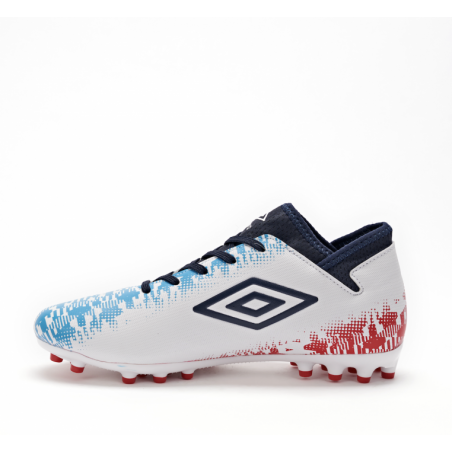 Zapatilla de Fútbol Sala Umbro Formation II IC - JUNIOR - White / Dark Navy / Vermillion / Atomic Blue