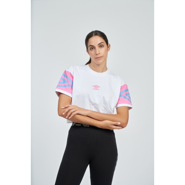 Camiseta Umbro Baintha White/Pink/Sky