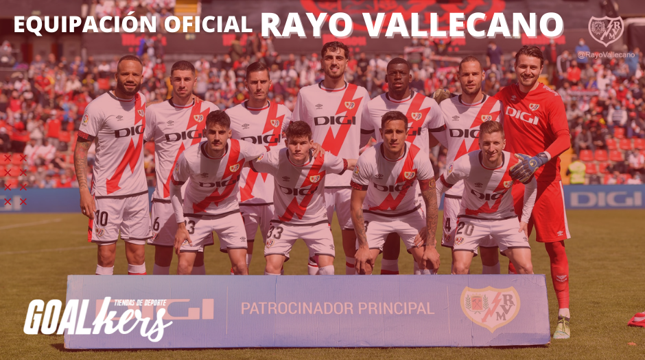Las camisetas oficiales del Rayo Vallecano disponibles en Goalkers